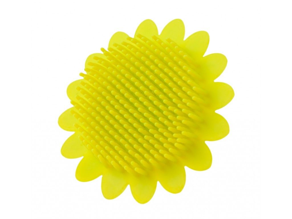 Roxy-kids Силиконовая губка для купания Sunflower, салатового цвета, 1 шт.