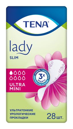 Прокладки урологические Tena Lady Slim Ultra Mini